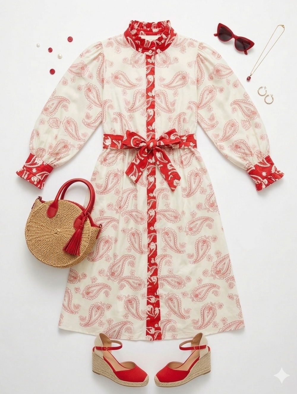Susan Albright Huntington Dress In Paisley